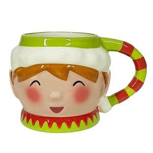 Target Threshold Figural Elf Cup Mug Light Skin and Hair 2021 Christmas Season